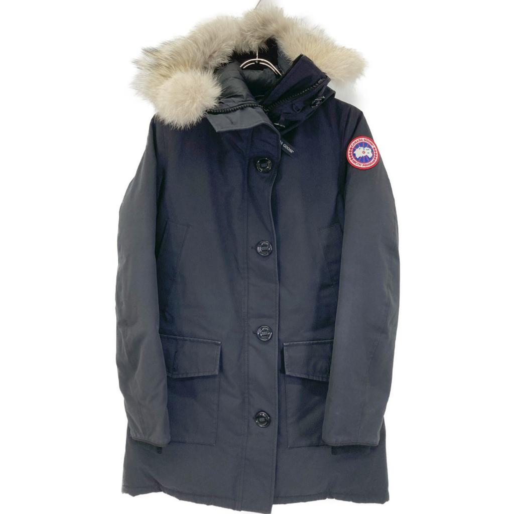 CANADA GOOSE 2603JL BLACK BRONTE PARKA Bronte Parka Down coat with fur coat S blackUsed