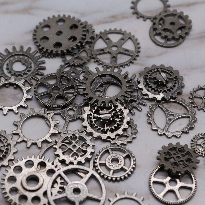 

Diy Plastic Drop Mobile Phone Shell Material Alloy Jewelry Accessories Mechanical Gear gun black