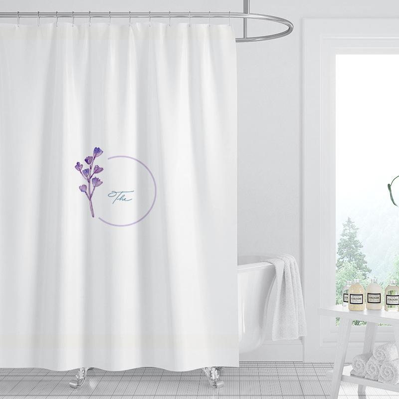 

JINRUN утолщенная водонепроницаемая занавеска для ванной комнаты, устойчивая к плесени, занавеска для душа, занавеска для душевой перегородки, занавеска для душа, занавеска для ванной комнаты, бесплатная перфорация 90*180cm