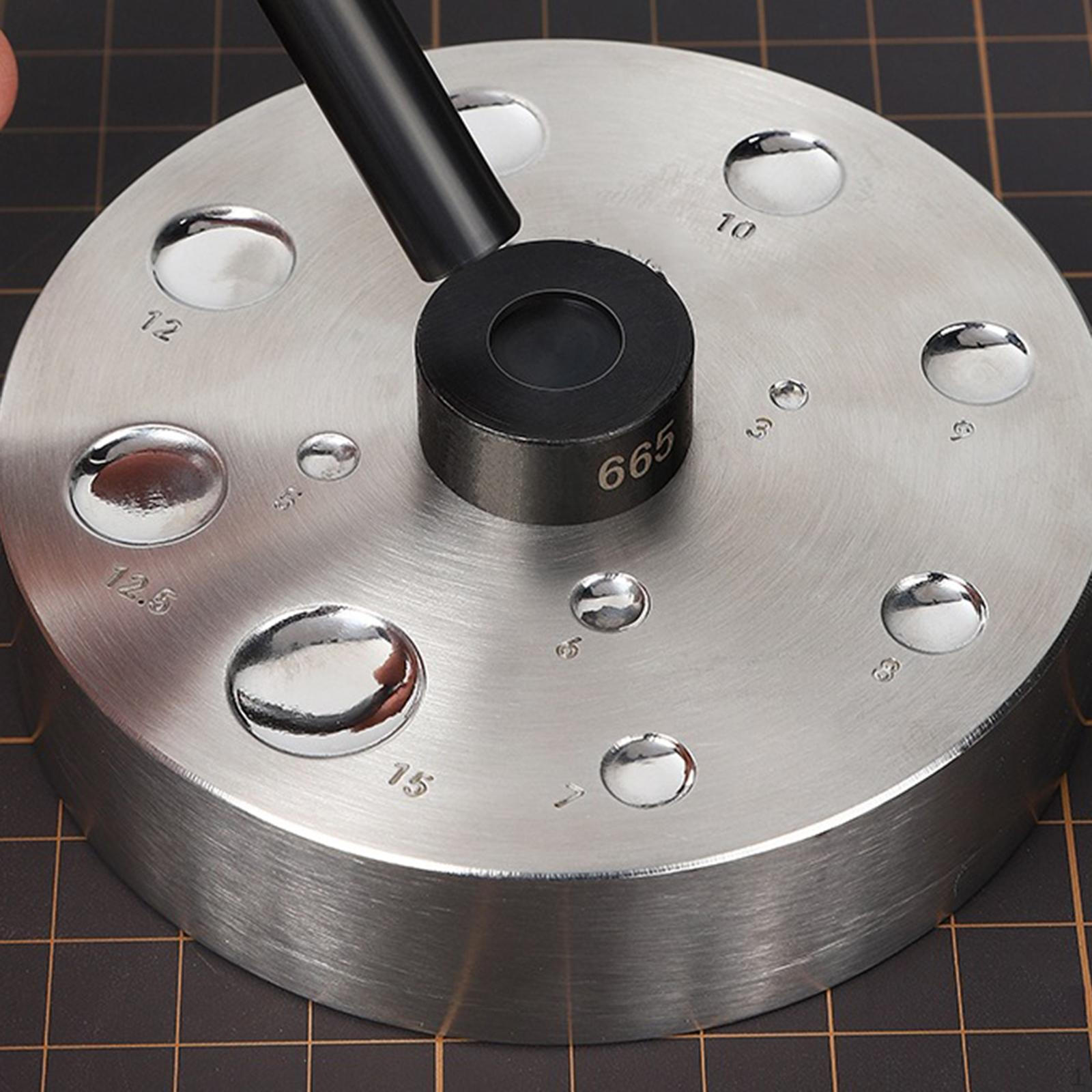 

Dapping Doming Block Crafting Leather Rivet Setter Base Press Tool for Canvas Round