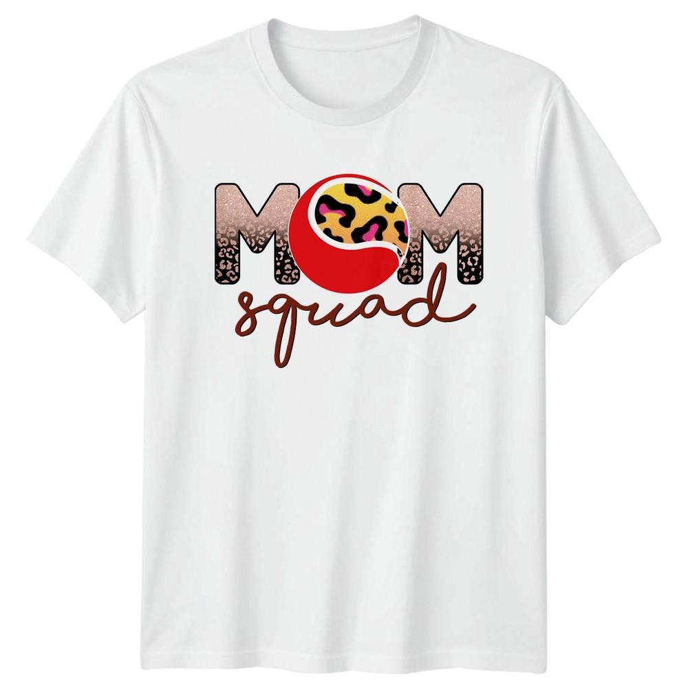 Mom Squad Unisexs TShirt Motherhood Leopard Print Mothers Day Gift For Her S