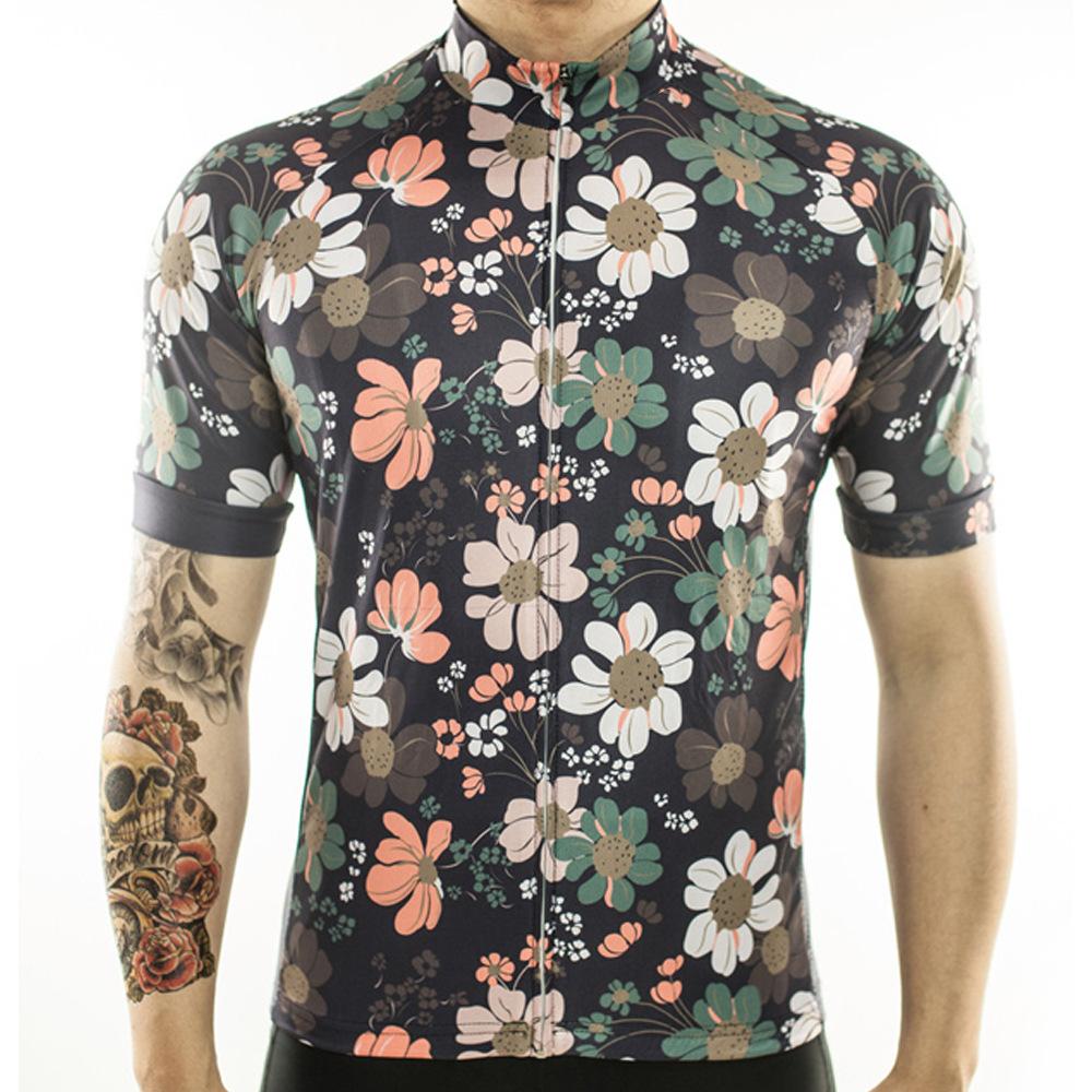Summer Floral Pattern Short-sleeved Cycling Suit, Breathable Bicycle Road Suit Men's and Women's 2026 Summer Suit, Breathable Cycling Suit