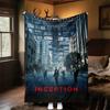 1pc Leonardo DiCaprio, Inception Outdoor Flannel Blanket Soft Plush Decor for Picnics, camping,Bedroom, Playroom, or Lunch Break, Perfect Gift