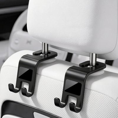 Crochet universel pour appuie-tête de siège de voiture Pour organisateur de rangement de siège arrière d'automobile Support de rangement pour sac à main Portefeuille Sacs Manteaux