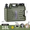 18L Large Capacity Portable Water Container with Detachable Faucet No Leakage Drinking Water Canister for Outdoor Travel Driving