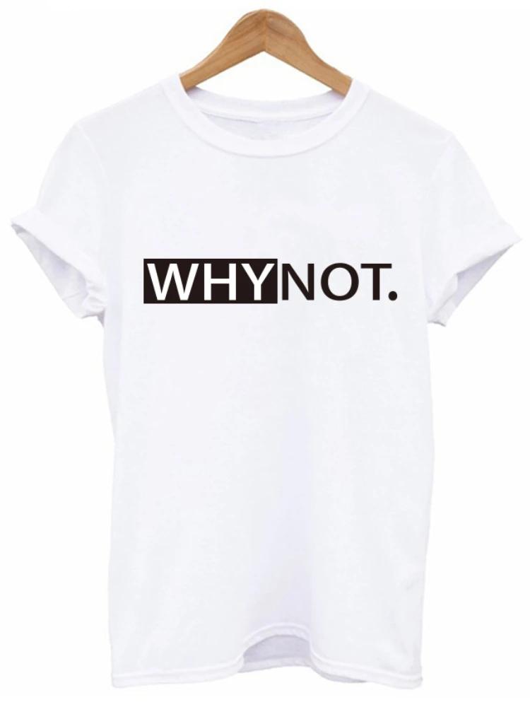 PROČ NE Tričko s potiskem písmen Dámské Krátký rukáv O-výstřih Volné Dámské tričko Léto Dámské tričko Topy Oblečení Camisetas Mujer