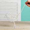 1PCS Fashionable Metal Wire Iron Bird Craft Iron Wire Bird Beautiful Decoration Gift Office Desktop