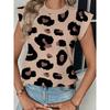 Fashion Leopard Print Print Sleeveless Pullover Tops Women 2025 Summer New Arrival Casual Loose I-Shaped Round Neck Vest Women