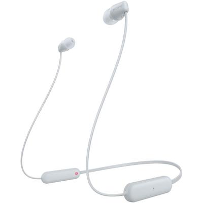 Sony Bezdrátová sluchátka Bluetooth Hodiny Vybavené Bílá WZ Malé Kompatibilní WI-C100/25 Stamina/IPX4 Odolné proti stříkající vodě/DSEE WI-C100