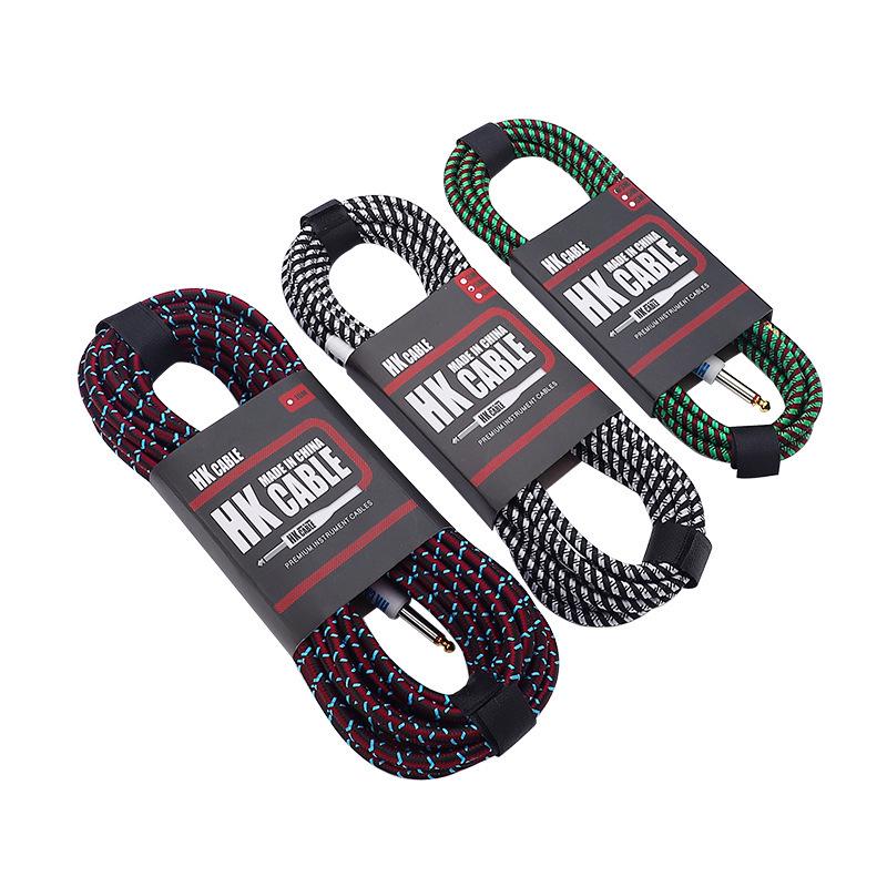 HK Brand 3m High-Fidelity Braided Guitar Soundhole Pickup Cable
