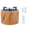 Fire Flame Aromatherapy Diffuser Quiet 3 In 1 Essential Oil Diffuser Night Light 400 ML Wood Grain