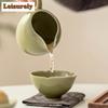 60 ml Yaozhou Kiln Celadon Teeschale Kleine Fuß Kuikou Tasse Chinesische Persönliche Chazhan Verkostung Puer Master Einzelbecher Kung Fu Teeset