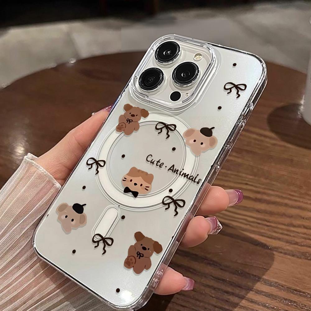 Magnetic Phone Case for iPhone 12 14 16 17 Pro 17 16 15 14 13 12 Pro Max  12 13 14 15  16 High Quality Shockproof Shell Full Protection Cute Style