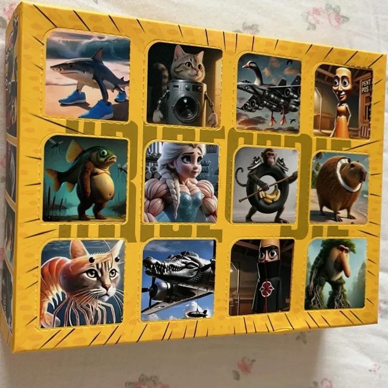 Hot-New 12 Pcs Punch and Win Blind Box Tralalero Tralala Brainrot Tung Tung Sahur Surprise Blind Box Figure Model Dolls Toy Gift