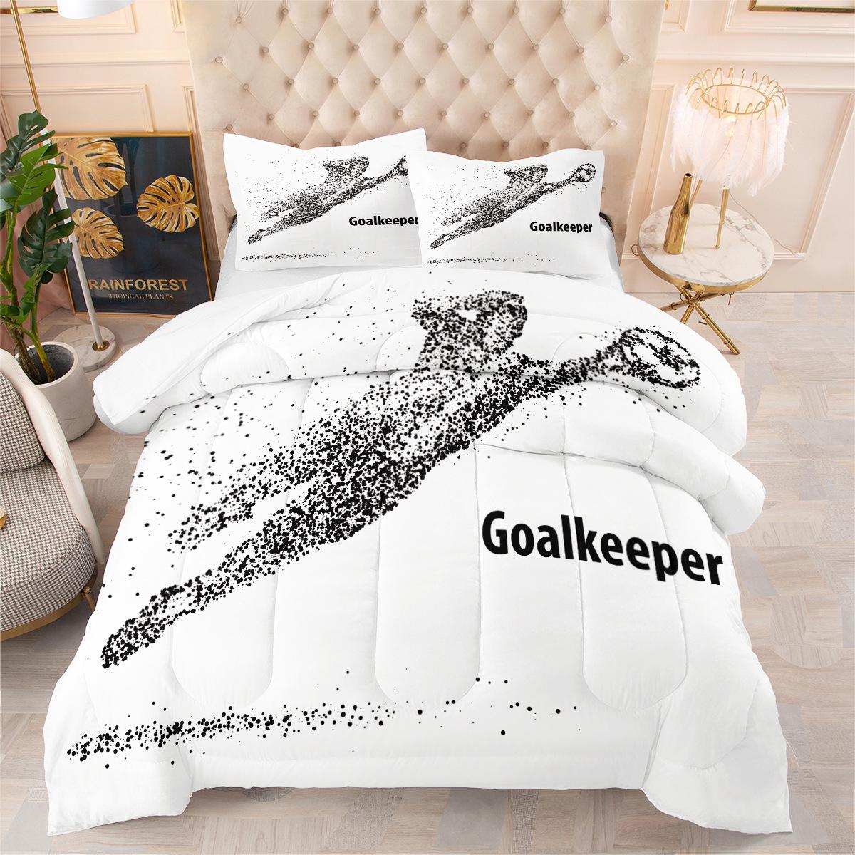 

Football Sports Home Textiles Digital Printing Bedding Fat Quilt Cover Three-piece Set 172*218cm