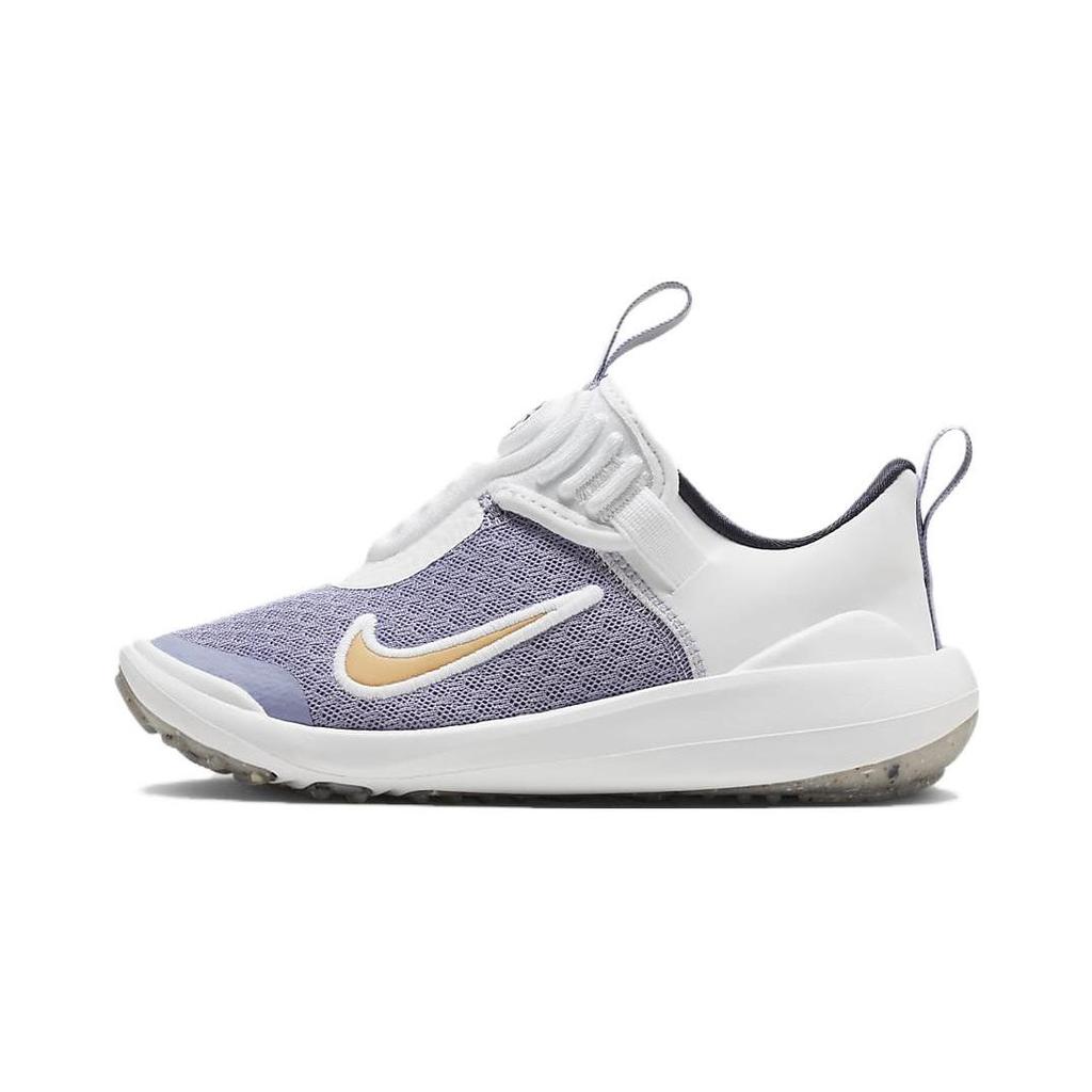 Nike E Series 1.0 PS Slip Resistant Anti Kick Low top Kids' Running Shoes White Purple Kids' DV4251-500