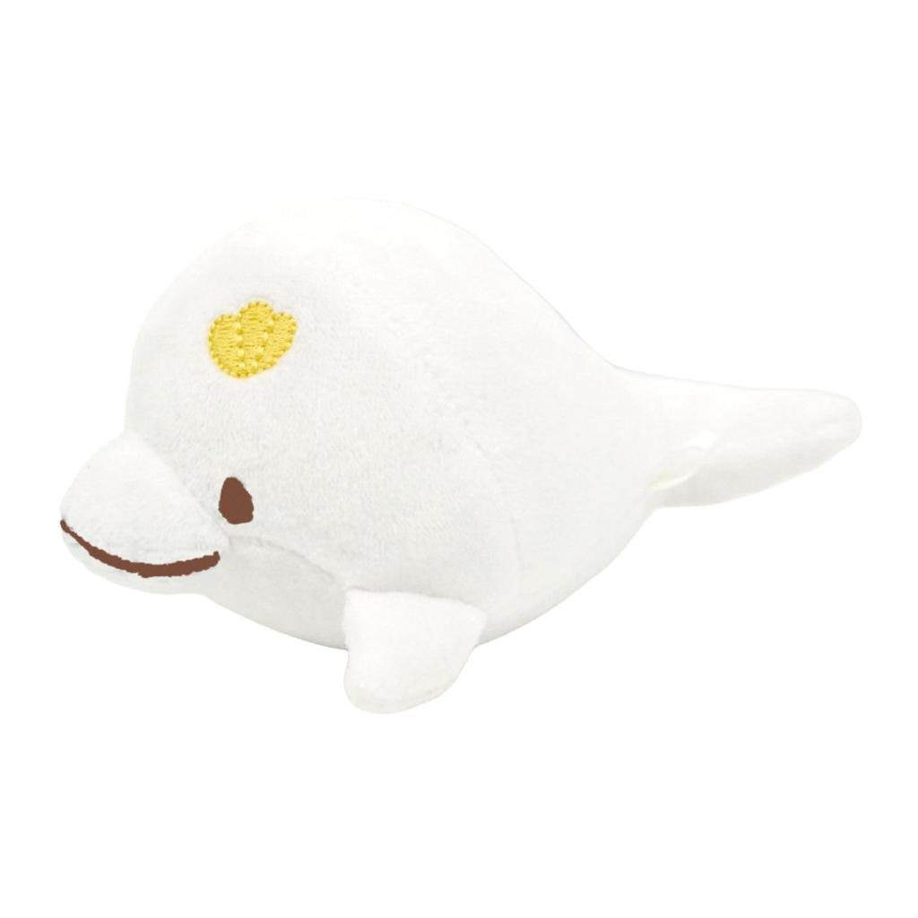 Miiruka Yururuka Series Beluga Whale Plush Toy 15cm Fluffy Mini Character 12469