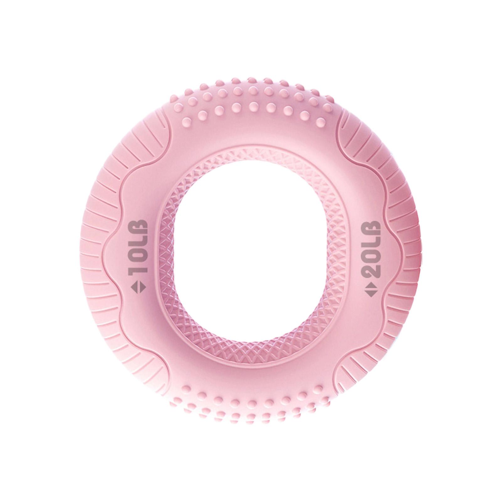 

Силиконовый тренажер для силы хвата Портативный тренажер для рук Кольца для хвата Кистевые эспандеры Фитнес-оборудование для мужчин и женщин розовый