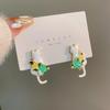 a pair of cat earrings