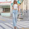 YYFS Dámská módní roztrhaná džínovina Ležérní kalhoty Kalhoty & Capris