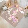 Pink Children's Hopscotch Boy and Girl Cartoon Game Carpet Kindergarten Early Education Baby Crawling Mat Non-slip Mat Home