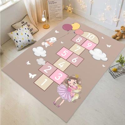 Rosa Kinder Hopscotch Jungen und Mädchen Cartoon Spiel Teppich Kindergarten Früherziehung Baby Krabbelmatte Rutschfeste Matte Home
