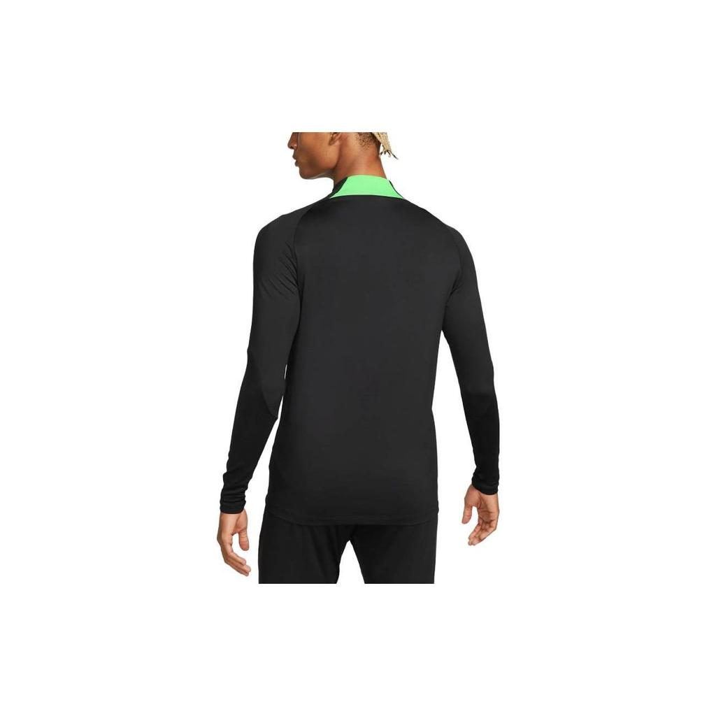 Nike Liverpool F.C. Strike Letter Print Long Sleeve Mock Neck Football Shirt Men tops Black DX3106-014