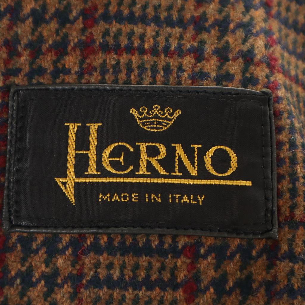 Herno Lata 80. Wyprodukowana we Włoszech Stara kurtka skórzana 48 grafitowa Męska Używana