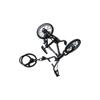 Zinc Zinc Alloy Bicycle Keychain Rotatable Wheel and Handlebars Cycling Bag Hanging Mini Bike Keyring  Men
