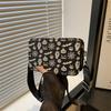 Sac à Bandoulière Crâne d'Halloween pour Femmes en Cuir PU Sacoche Décontractée Bandoulière avec Fermeture Éclair
