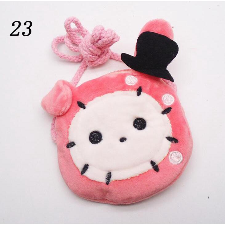 

Baby child small purse crossbody cartoon plush belt long rope bag 23