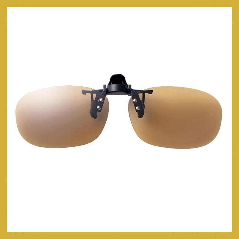 Used [SWANS] Made in Japan Polarized Sunglasses Clip-on Flip-up Type SCP-22 LBR Polarized Light Brown S Clip Sunglasses 0