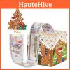 Gingerbread House Man Pattern Paper Gift Box Christmas Celebration Props Decor