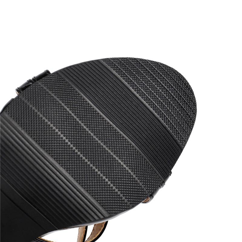 Dámské sandály na vysokém podpatku letní nové jehlové sandály velkých velikostí s otevřenou špičkou