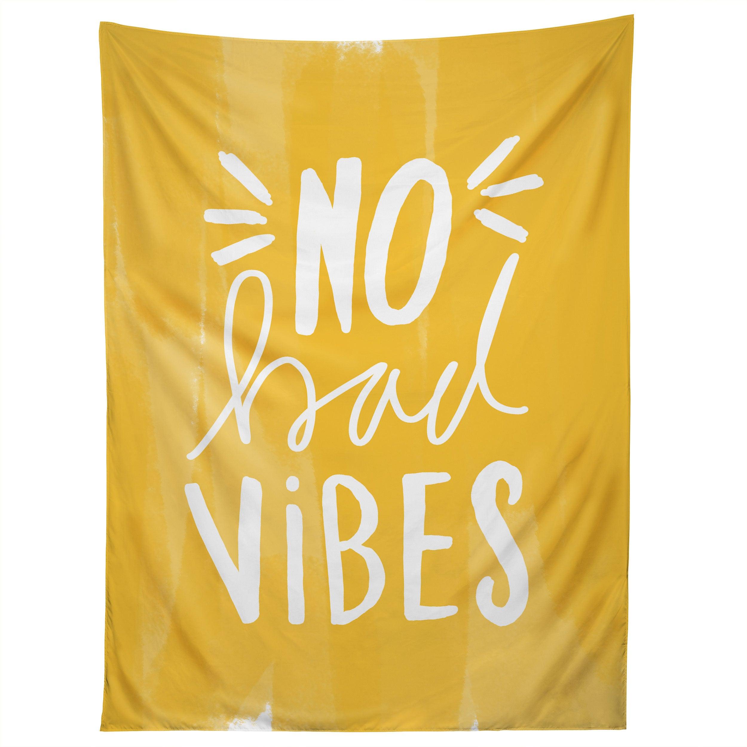NO BAD VIBES tapestry 75x100