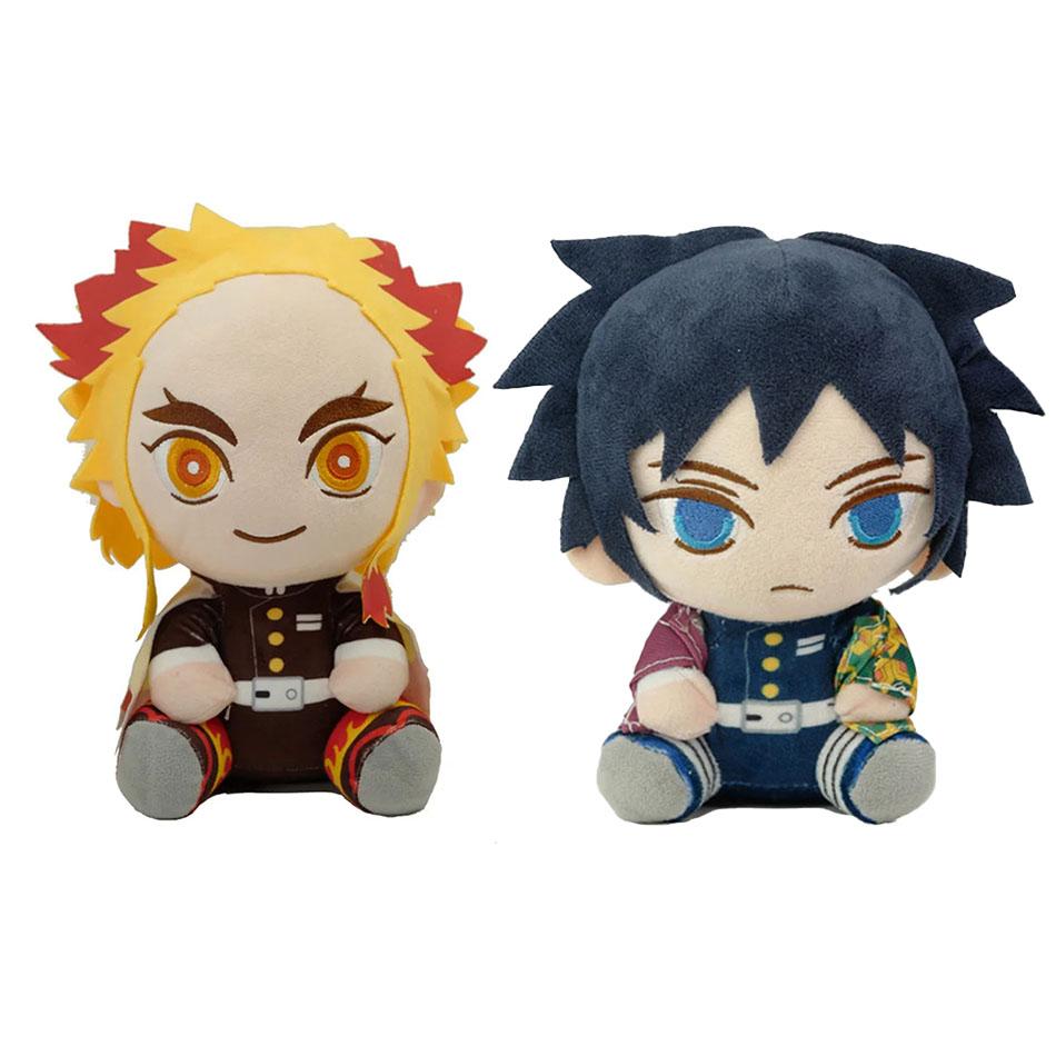 Horké 20cm Japonské Anime Demon Slayer Tomioka Giyu Kamado Tanjirou Kamado Nezuko Agatsuma Zenitsu Plyšové Hračky Panenka Peluche Dárek pro Ženy