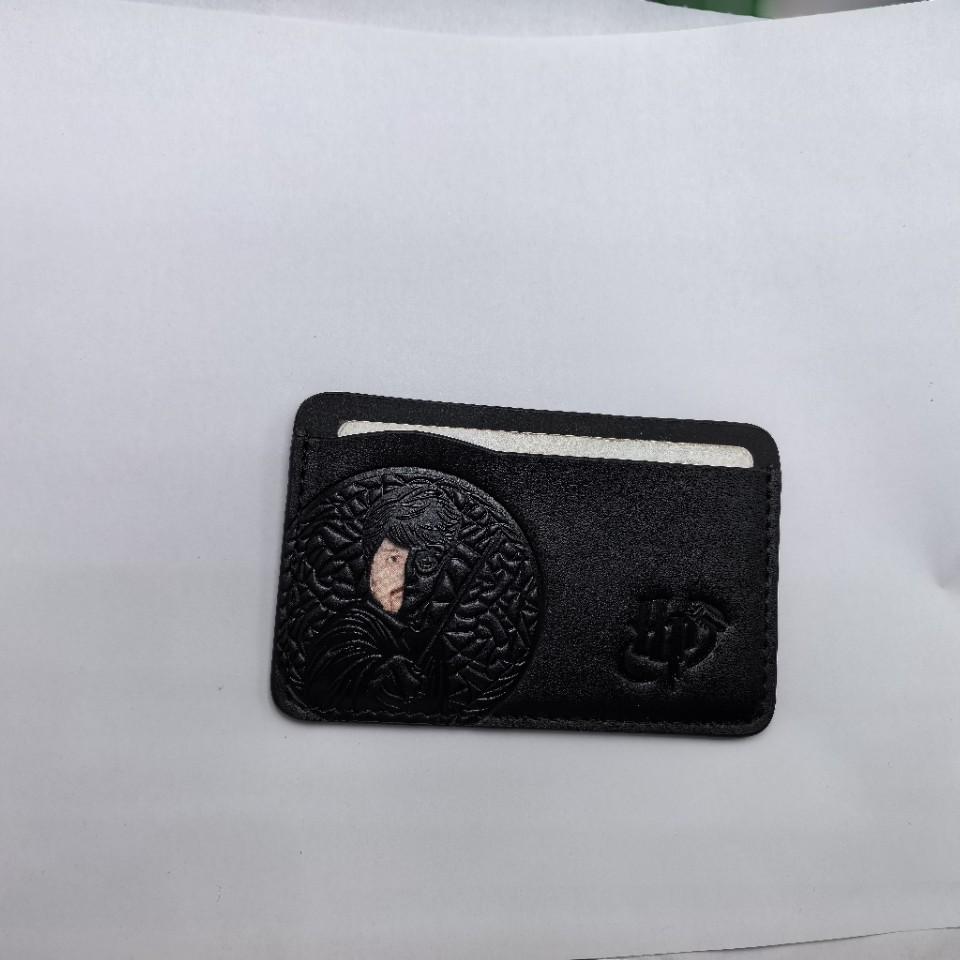 Czarny Skórzany Etui na Karty w Stylu Różdżki Harry'ego Pottera dla Mężczyzn i Kobiet