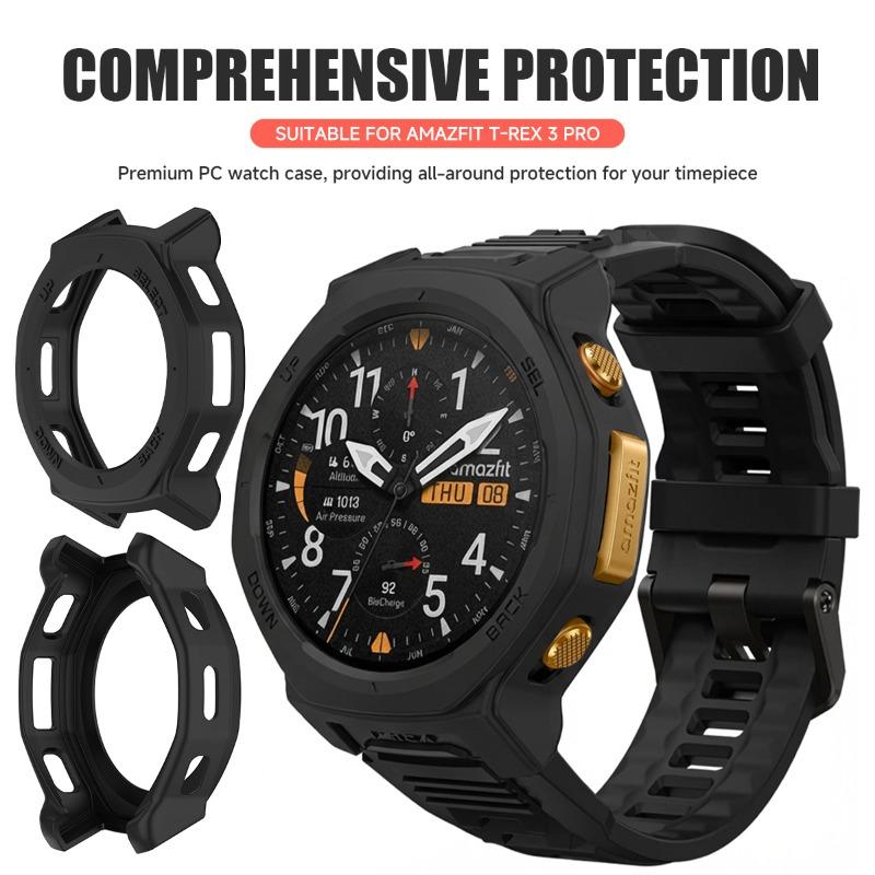 Voor Huami Amazfit T-Rex3 Pro 44mm Beschermhoes Voor Amazfit T-REX 3 pro 44mm Frame TPU Pantser Holle Cover Beschermende Shell Case