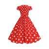 Women's Fashion Polka Dot Short Sleeve Dress