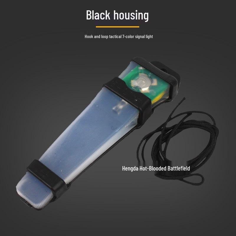 E-LITE Tactical Silicone Helmet Light: Upgraded 7-Color Signal & Outdoor Survival Light