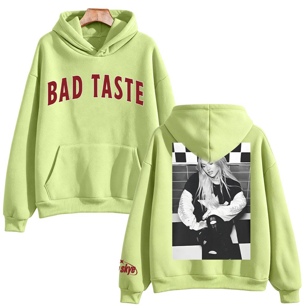 Freya Skye Bad Taste Photo Hoodie Unisex Vintage Graphic Print Long Sleeve Clothes Casual Streetwear Fan Gift Tops Sweatshirts