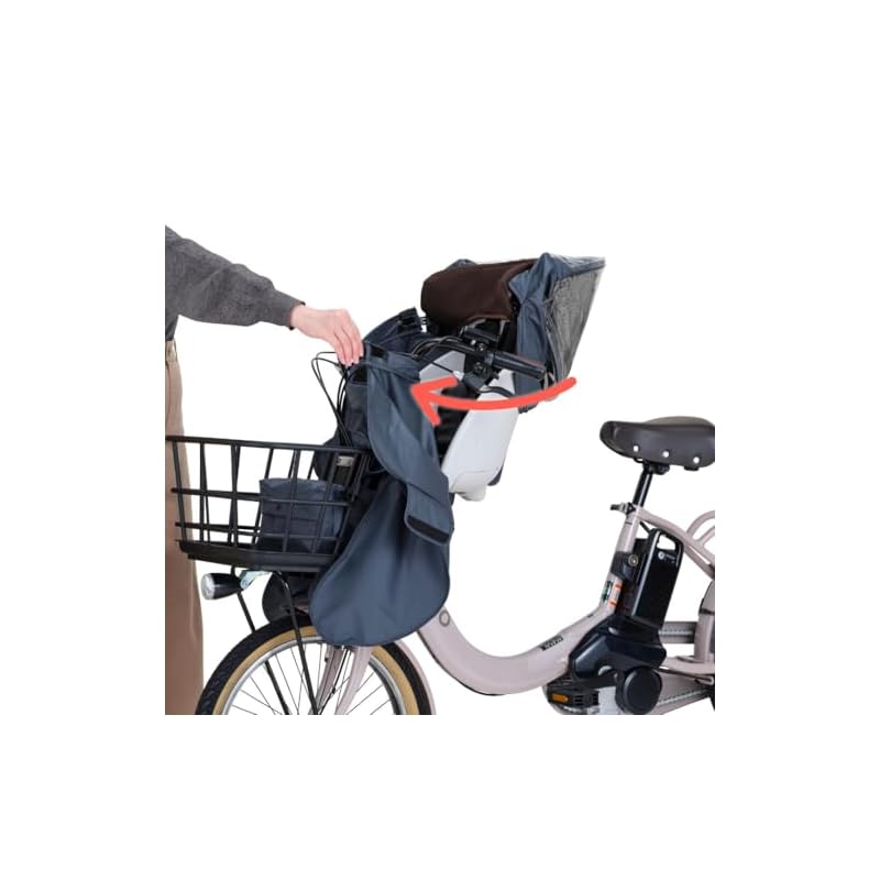 OGK Giken Bicycle Child Seat Rain Cover RCF-010 Roof Mini Ver.B Front Child Seat Rain Cover Roof Mini Charcoal