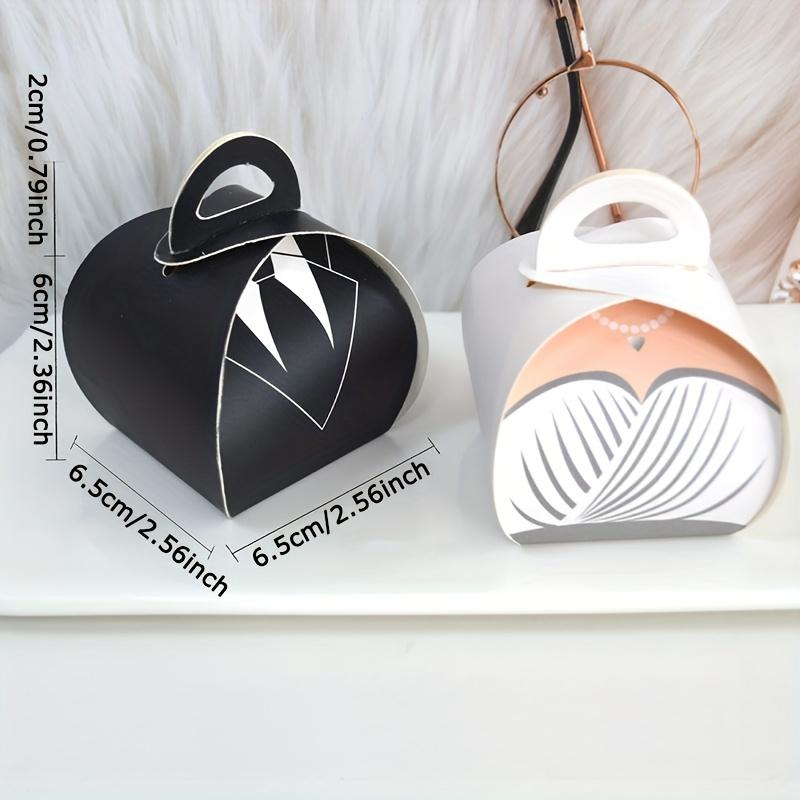 WTEMPO Creative Double Breasted Dress Design Gift Boxes Anniversary Wedding DIY Foldable Party Favor Boxes Elegant Small Presents Packaging Boxes