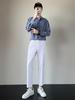Men's Lightweight Korean Style Slim Fit Casual Suit Pants