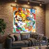 Dog Paw Heroes Printed Tapestry, Wall Hanging,Livingroom, Dormitory, Large Wall Decor, Fabric Decor Fan Birthday Gifts