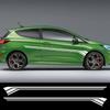 2PCS Long Striped Car Door Side Skirt Stickers For Ford Fiesta Self-adhesive Vinyl Decals Auto Decoration Stickers Accessories