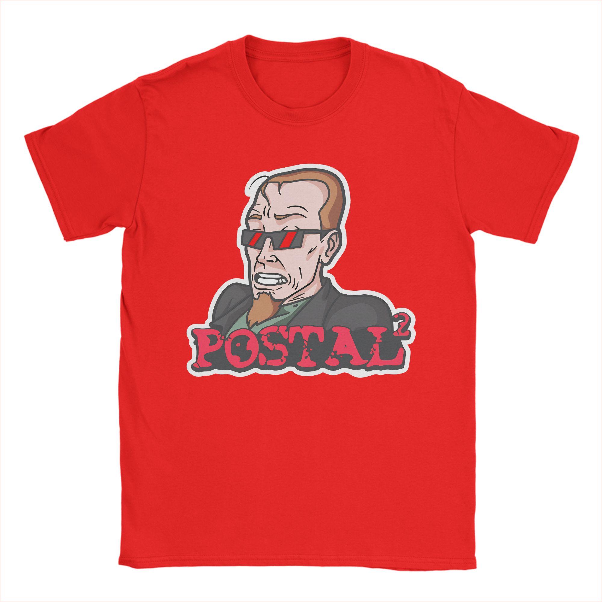 

Игровая футболка Postal Dude из чистого хлопка для взрослых Пляжная Уличная одежда Футболки с круглым вырезом Новинка Футболка Большого размера Горячая распродажа Топы S