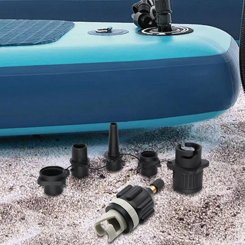 Air Valve Adaptor with Nozzles Inflatable Pump Adapter Paddleboard Pump Adapter for Inflatable Boat Stand-Up Paddleboard Bed