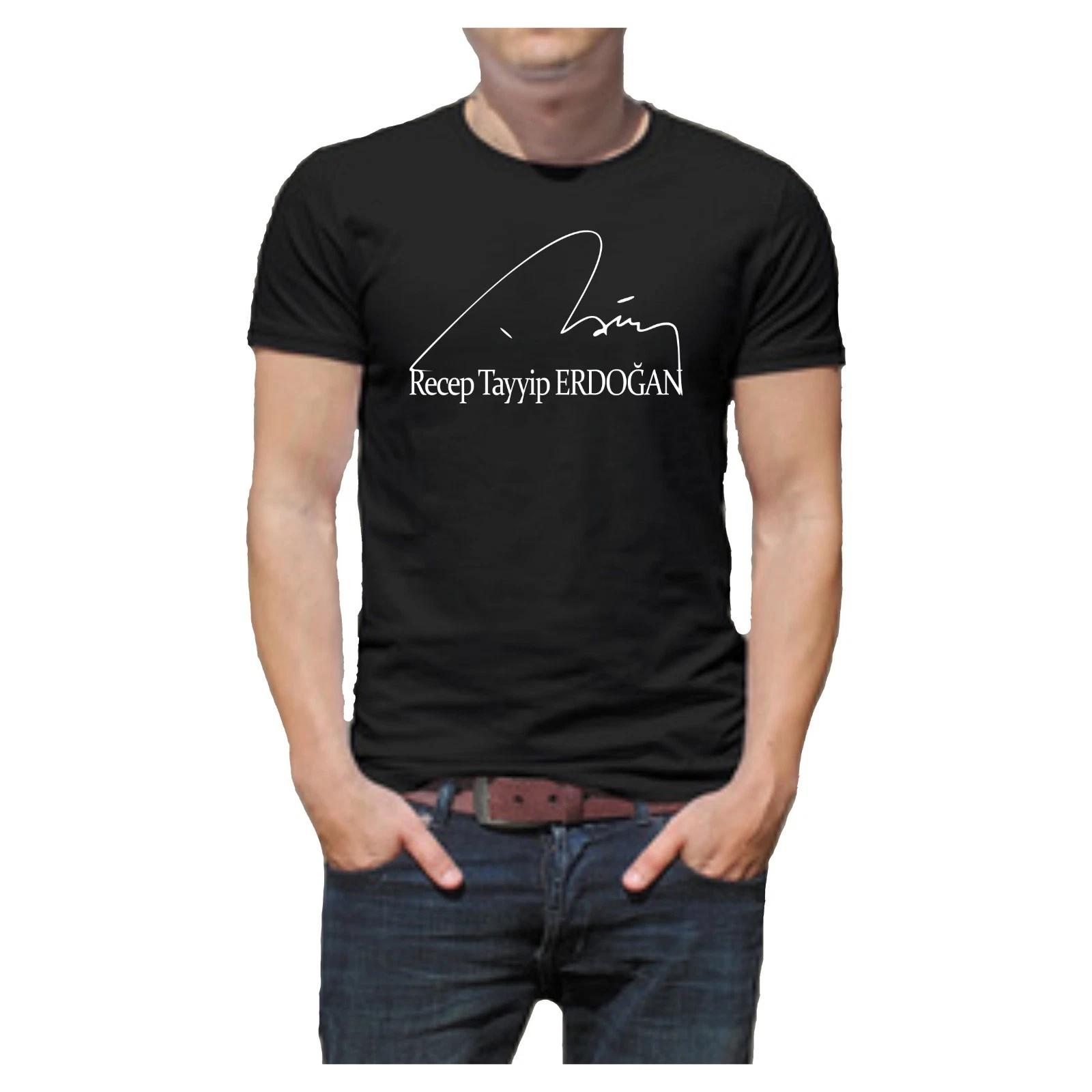 RTE Erdogan T-Shirt Print Cotton Unisex Shirt Türkiye Istanbul Imza Rice M