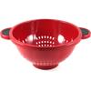 Durable Plastic Colander with Soft Grip Handles Large Perforations Raised Feet Easy Straining and Draining Kitchen Tool
